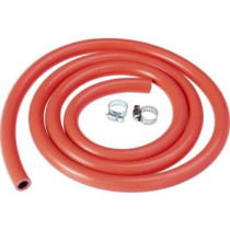 ABBASALI New 150cm Flexible Gas Pipe Rubber Natural Liquefied Gas Stove Water Heater Gas Tube with 2 Fittings Orange