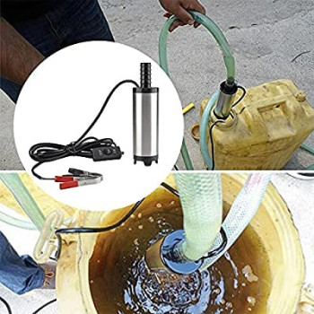 ABBASALI 12V Fuel Transfer Pump Water Pump Mini Electric Oil Pump with Filter for Automotive Farm & Marina UseSize12V