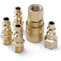 Abbasali 5Pcs Brass Quick Coupler Set Heavy Duty