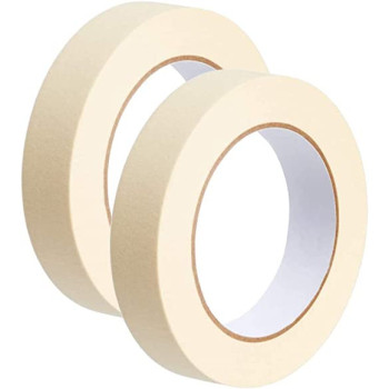 ABBASALI Automotive Self Adhesive Masking Tape for Painting Labelling Packing Craft Art Home Office School 1.5 inch pack 2