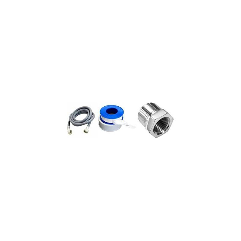 Abbasali Washing Machine Inlet Pipe with Teflon and Reducer for Angle Valve 1.5m