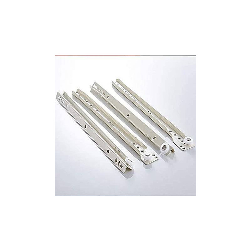 ABBASALI Steel Ball Bearing Drawer Runner Cabinet Rail For Computer Table Clothing Cabinets 10 inch
