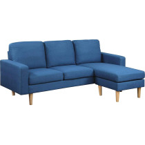 Studio Luxe L Shaped Sectional Sofa W Reversible Chaise Wood Legs Modern Scandinavian Corner Sofa Convertible Living Room