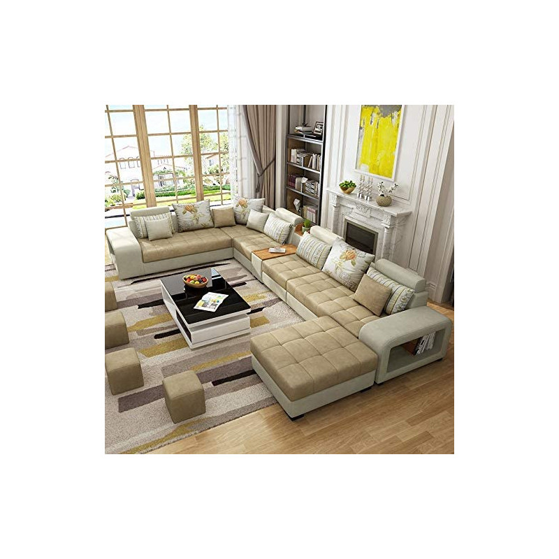 Living Room Sofa Sofa Fashion Fabric Sofa Combination Set Cafe Hotel Furniture Simple Leisure Sofa