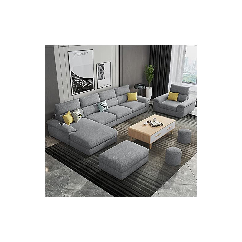 Overstuffed Multifunction Wooden Frame Furniture Sofa Living Room Full Set
