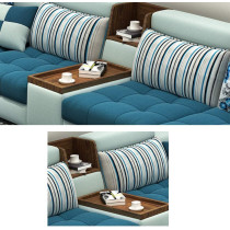 Fabric Sofa Combination Removable And Washable Simple Modern U Shaped Living Room Corner Washable Fabric Sofa 4