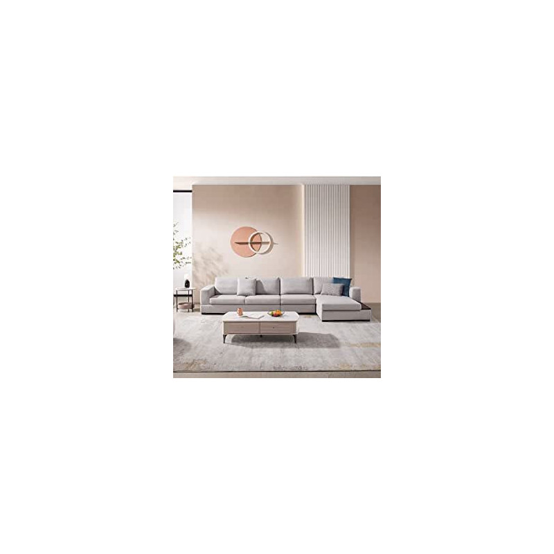 Living Room Sofa Sofa Fashion Fabric Sofa Combination Set Cafe Hotel Furniture Simple Leisure Sofa Right