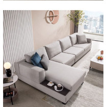 Living Room Sofa Sofa Fashion Fabric Sofa Combination Set Cafe Hotel Furniture Simple Leisure Sofa Right