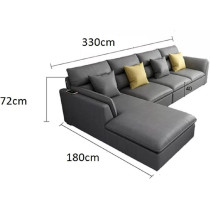 Overstuffed Multifunction Wooden Frame Furniture Sofa Living Room Set