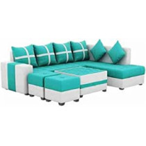 Simple Leisure Fashion Fabric Combination Living Room Sofa Set