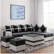 Simple Leisure Fashion Fabric Combination Living Room Sofa Set