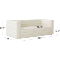Luxury Look European Style Living Room Sofa Set Furniture Design Modern Boucle Fabric 3 Seater Sofa White Boucle Fabric Sofa