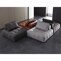 Block Sofa Lazy Curd Block Creative Armless Large Module Italian Cloth Art Piedmont Sofa