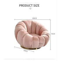 Sofa Chair Indoor Pumpkin Shaped Fabric Modern Set Style Living Room Furniture Lounge Chair Blue