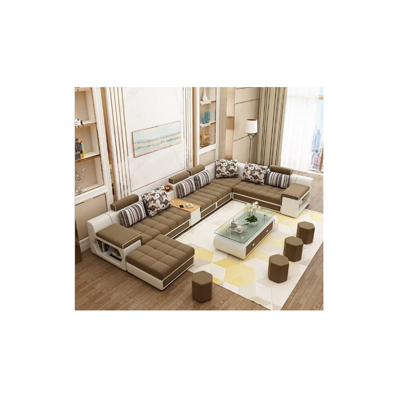 Living Room Sofa Sofa Set Fashion Fabric Sofa Combination Set Cafe Hotel Furniture Simple Leisure Sofa