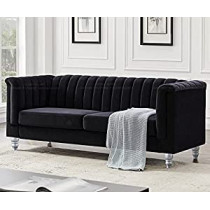 Luxury Design European Style Living Room Sofa Set Furniture Design Modern Velvet Fabric 3 Seater Sofa Mehroon