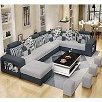 Living Room Sofa Sofa Set Fashion Fabric Sofa Combination Set Cafe Hotel Furniture Simple Leisure Sofa Dark Green