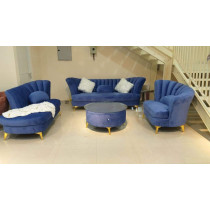 Glf New Desgine Butterfly Wing Desgine Sofa Set Round Table And Bean Pillows