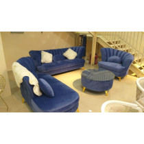 Glf New Desgine Butterfly Wing Desgine Sofa Set Round Table And Bean Pillows