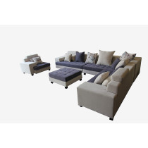Glf 168 Corner Sofa Set 8 Seater With Table Pillows Included