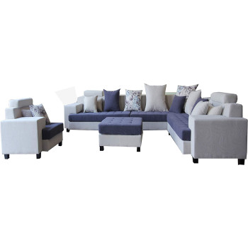Glf 168 Corner Sofa Set 8 Seater With Table Pillows Included