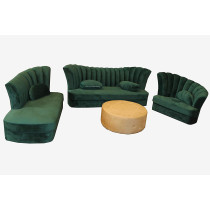 Glf Butterfly Wing Style New Sofa Set With Round Table And Pillows