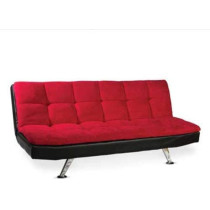 Glf Sofa Cum Bed Red Three Seater Sofa Which Can Be Converted Easly To Bed Combination Of Two Different Colours