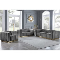 European Luxury Loveseats Living Room White Sofa Set Home Furniture 6 Seats Sofa