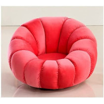 Sofa Chair Indoor Pumpkin Shaped Fabric Modern Set Style Living Room Furniture Lounge Chair Red