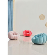 Sofa Chair Indoor Pumpkin Shaped Fabric Modern Set Style Living Room Furniture Lounge Chair Red