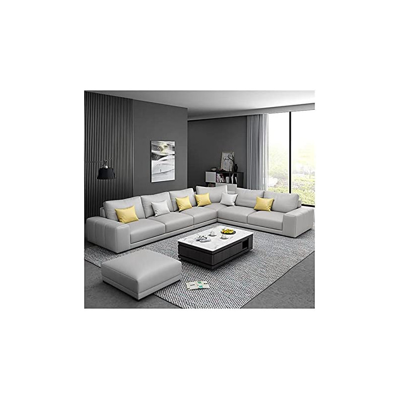 Nordic Style Luxury Furniture Sofa Set Corner Sofa L Shaped Sofa L Grey