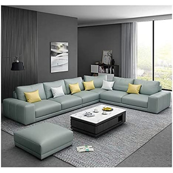 Nordic Style Luxury Furniture Sofa Set Corner Sofa L Shaped Sofa L Green