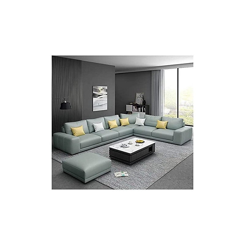 Nordic Style Luxury Furniture Sofa Set Corner Sofa L Shaped Sofa L Green