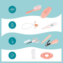 Babymoov Peach Grooming Set