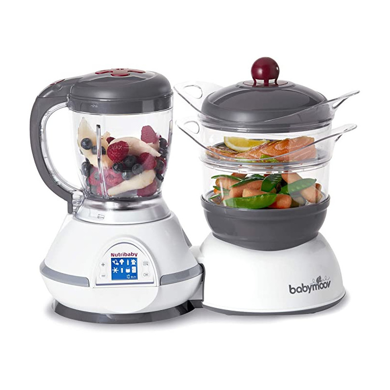Babymoov Nutribaby Steamer & Blender Food Processor Puree Maker Warms Bottles And Jars Sterilizes & Defrosts