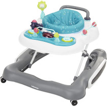 Babymoov 5 In 1 Baby Walker Push Toy Swing 360 Degree Seat & Play Area