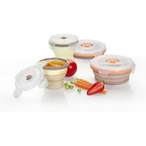Babymoov Collapsible Silicon Food Storage Containers 2 X 240 Ml 2 X 400Ml