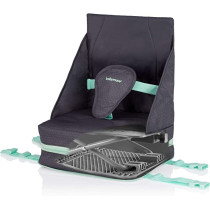 Babymoov Up And Go Feeding Toddler Booster Seat Ultracompact Height Adjustable Foldable & Portable Booster With Carrying Handle
