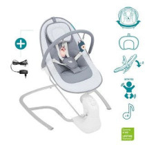 Babymoov Swoon Light Electric Baby Rocker With Natural Rocking Movements Music Box With 8 Melodies