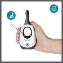 Babymoov Simply Care Audio Baby Monitor 300 Meter Range 2 Channels And A Clear Sound With Zero Interference