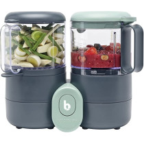 Babymoov Nutribaby One Food Processor 4In1 Complementary Food Maker 3 Babybowls With Lids 180Ml & 2 Silicon Spoon