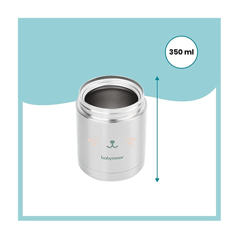 Babymoov Insulated Box Stainless Steel Baby Food Flask 350Ml