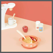 Babymoov 2Piece Silicone Bowl & Spoon Weaning Set Peach