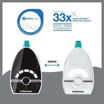 Babymoov Expert Care 1000M Low Emission Audio Baby Monitor