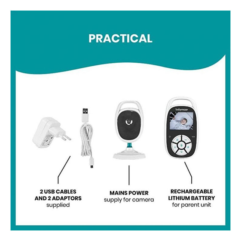 Babymoov 2.4 Digital Screen Video Baby Monitor 250M