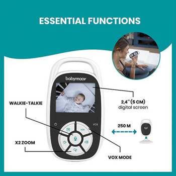 Babymoov 2.4 Digital Screen Video Baby Monitor 250M