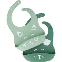 Babymoov Set Of 2 Bibisy Silicone Bibs