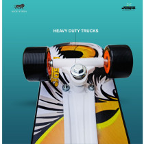 Jaspo Cruiser Longboard Concave Standard Skate Board For Kids Teens And Adults Surf Board Black