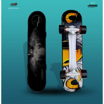 Jaspo Cruiser Longboard Concave Standard Skate Board For Kids Teens And Adults Surf Board Black