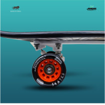Jaspo Cruiser Longboard Concave Standard Skate Board For Kids Teens And Adults Surf Board Black